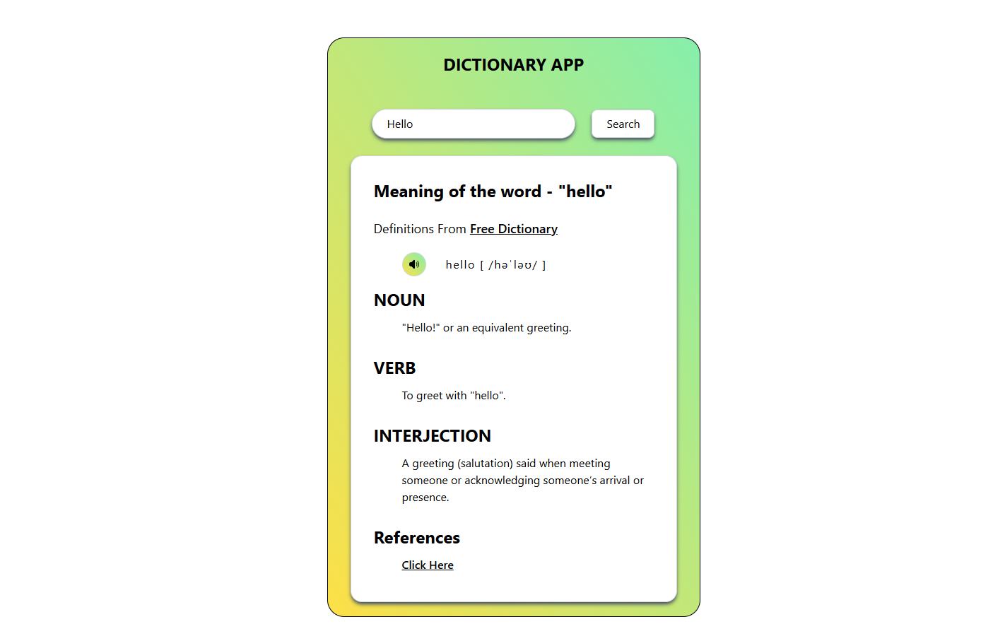 Github searcher Demo